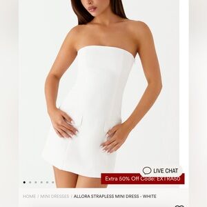 Peppermayo Sz 6 White Mini Dress